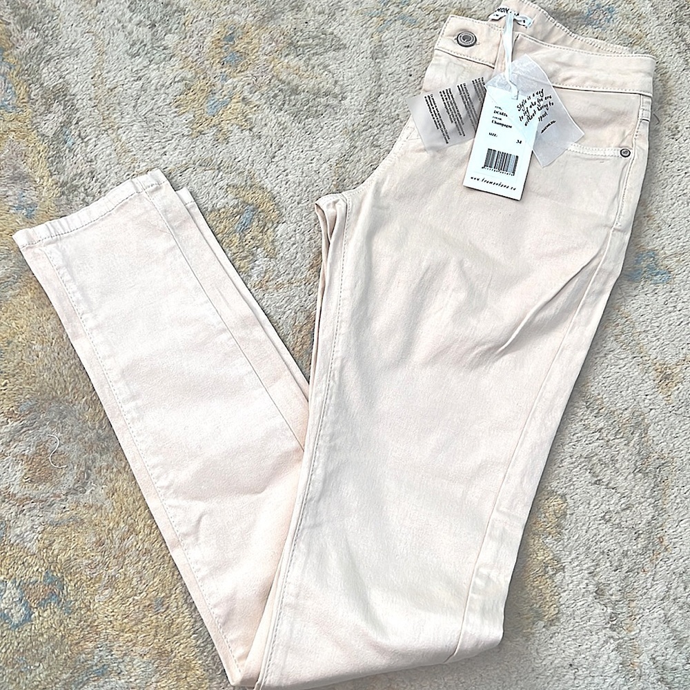 NWT Tramontana Champagne Slim Pants Luxe Long European Feel Chic Size 0–2/EU34 - Picture 2 of 12